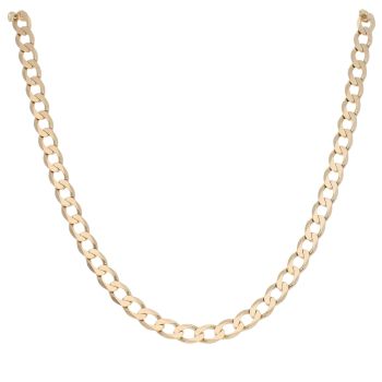 9ct Yellow Gold Curb Chain 20"