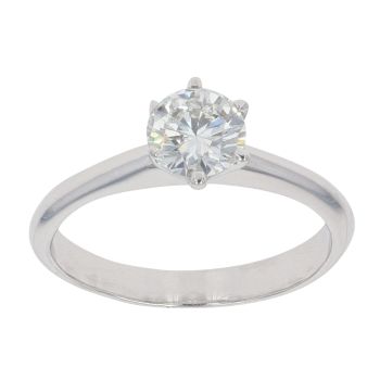 18ct White Gold 1.00ct Brilliant Cut Diamond Solitaire Ring
