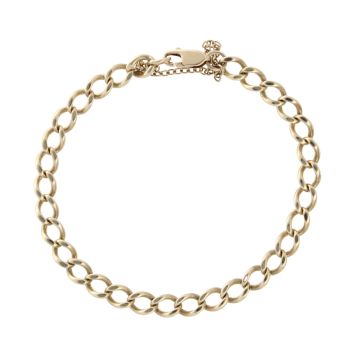 9ct Yellow Gold Curb Bracelet 7.5"