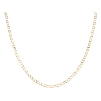 9ct Yellow Gold Curb Chain 18"