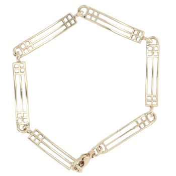 9ct Yellow Gold Rennie Mac Bracelet 6.5"