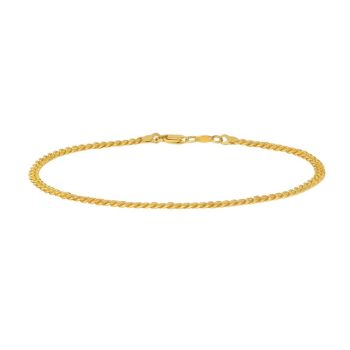 22ct Yellow Gold Cuban Curb Gents Bracelet