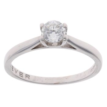 18ct White Gold 0.45ct Brilliant Cut Diamond Solitaire Ring