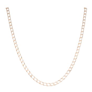 9ct Yellow Gold Square Link Curb Chain 24"