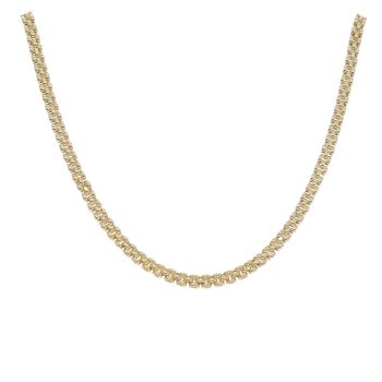 9ct Yellow Gold Watch Strap Style Chain 16"