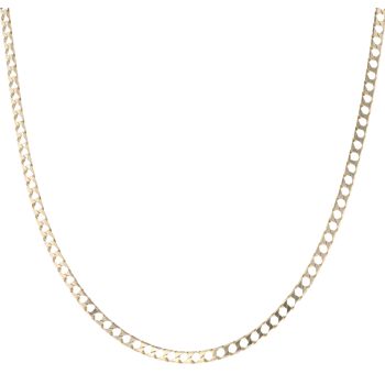 9ct Yellow Gold Curb Chain 18"