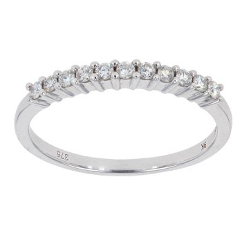 9ct White Gold 0.25ct Diamond Eternity Ring by Anya Belle