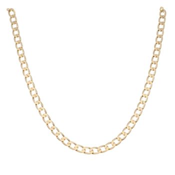 9ct Yellow Gold Curb Chain 18"