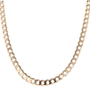 9ct Yellow Gold Curb Chain 22"