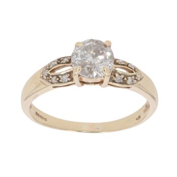 9ct Yellow Gold 1.00ct Diamond Solitaire Ring