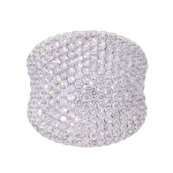 18ct White Gold 5.00ct Diamond Cluster Ring