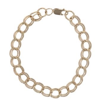 9ct Yellow Gold Fancy Bracelet 8"