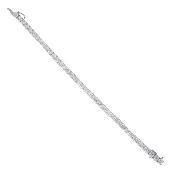 Lab Grown Platinum 12.00ct Brilliant Cut Diamond Tennis Bracelet 7"