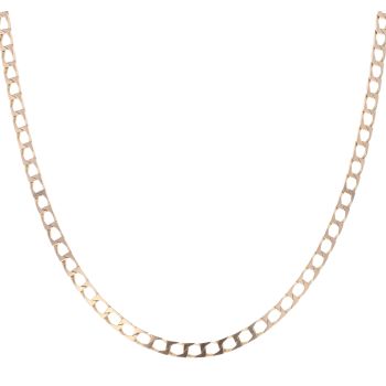 9ct Yellow Gold Square Curb Chain 20"