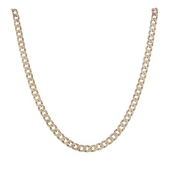 9ct Yellow Gold Curb Chain 18"