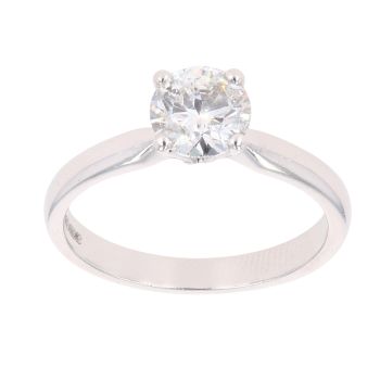 18ct White Gold 1.00ct Brilliant Cut Diamond Solitaire Ring