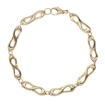 9ct Yellow Gold Fancy Bracelet 7.5"