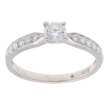 18ct White Gold 0.50ct Diamond Solitaire Ring