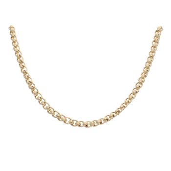 9ct Yellow Gold Rollerball Chain 18"
