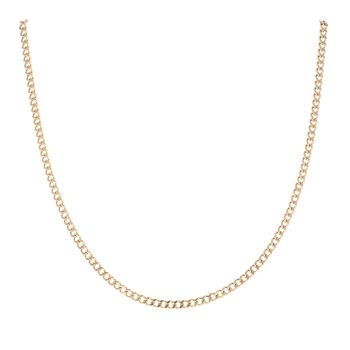 9ct Yellow Gold Curb Chain 20"