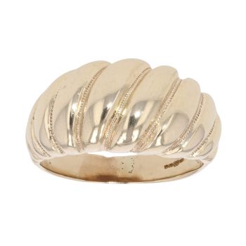 9ct Yellow Gold Patterned Ring