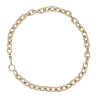9ct Yellow Gold Belcher Bracelet 9"