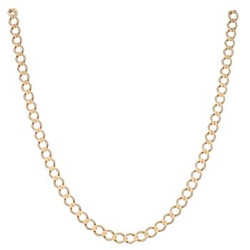 9ct Yellow Gold Curb Chain 22"