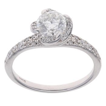 18ct White Gold 1.15cts Diamond Solitaire Ring