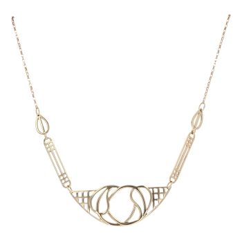 9ct Yellow Gold Rennie Mac Pendant And Chain 20"