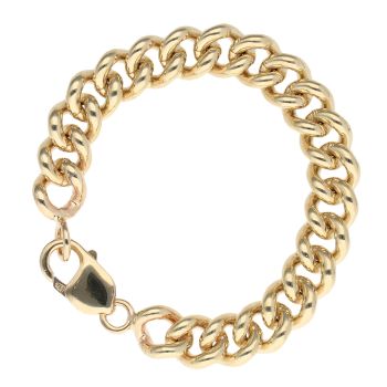 9ct Yellow Gold Curb Bracelet 6.5"
