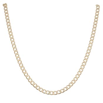 9ct Yellow Gold Curb Chain 18"