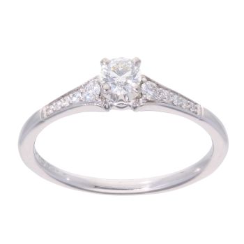 14ct White Gold 0.33ct Diamond Solitaire Ring