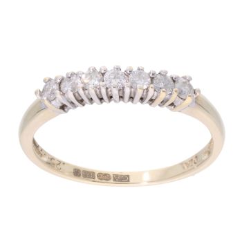 9ct Yellow Gold 0.25ct Diamond Eternity Ring
