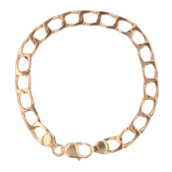 9ct Yellow Gold Curb Bracelet 8.5"