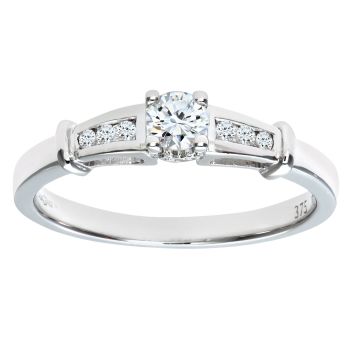 9ct White Gold 0.25ct Diamond Engagement Ring