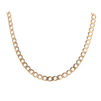 9ct Yellow Gold Curb Chain 20"