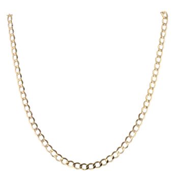 9ct Yellow Gold Curb Chain 20"