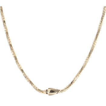 14ct Yellow Gold Monaco Spin Plain Lock Twist Chain 24"