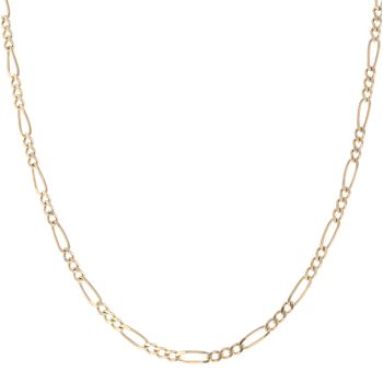 9ct Yellow Gold Figaro Chain 24"