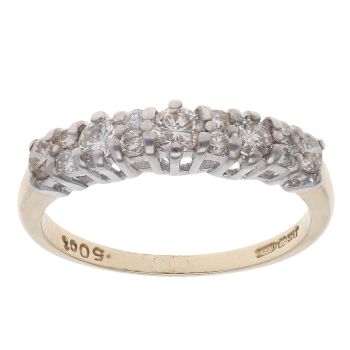 9ct Yellow Gold 0.50ct Diamond Fancy Ring