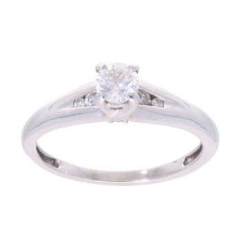 9ct White Gold 0.50ct Diamond Solitaire Ring