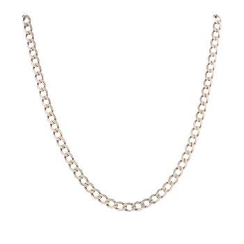 9ct Yellow Gold Curb Chain 20"