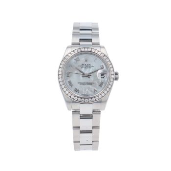 Rolex Custom Datejust Pre Owned Watch Ref 178384