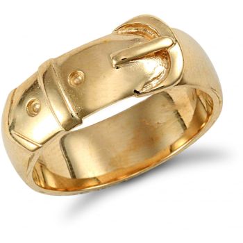 9ct Yellow Gold Buckle Ring