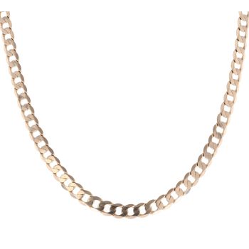 9ct Yellow Gold Curb Chain 18"