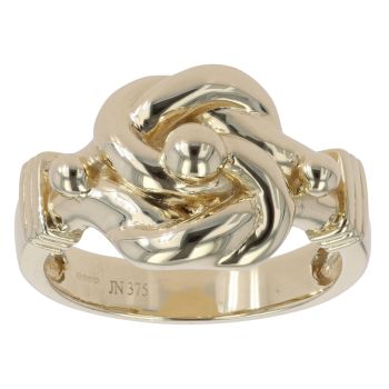 9ct Yellow Gold Plain Knot Ring