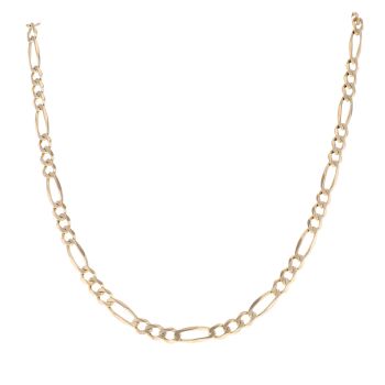 9ct Yellow Gold Figaro Chain 18"