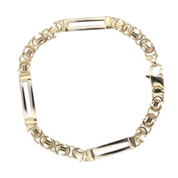 9ct Yellow Gold Fancy Bracelet 7.5"