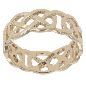 9ct Yellow Gold Cetlic Full Band