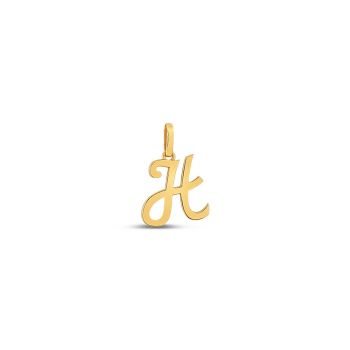22ct Yellow Gold Initial H pendant